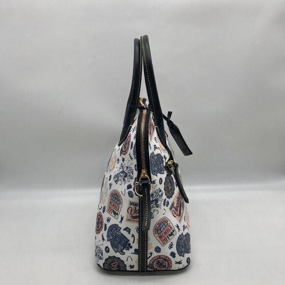 Dooney & Bourke White Pebbled Grain Disney Vacation Club Satchel Bag - Picture 3 of 12